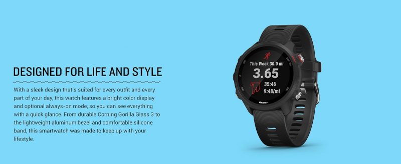 Garmin - Forerunner 245 Music, GPS Running Smartwatch with Music and Advanced Dynamics, Black - Image 5