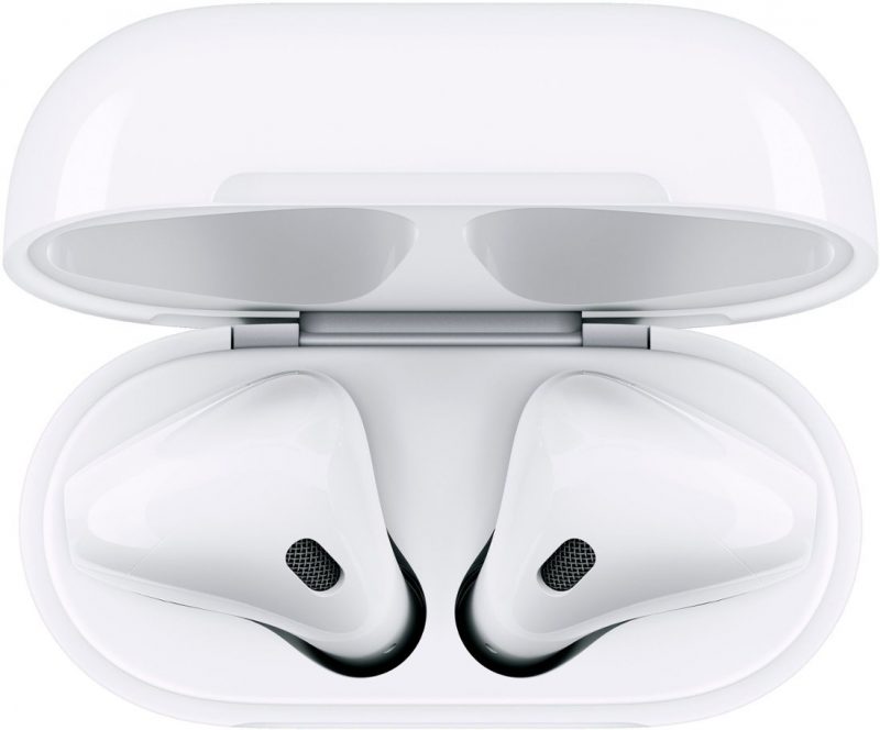 Apple - AirPods with Charging Case (2nd generation) - White - Image 4