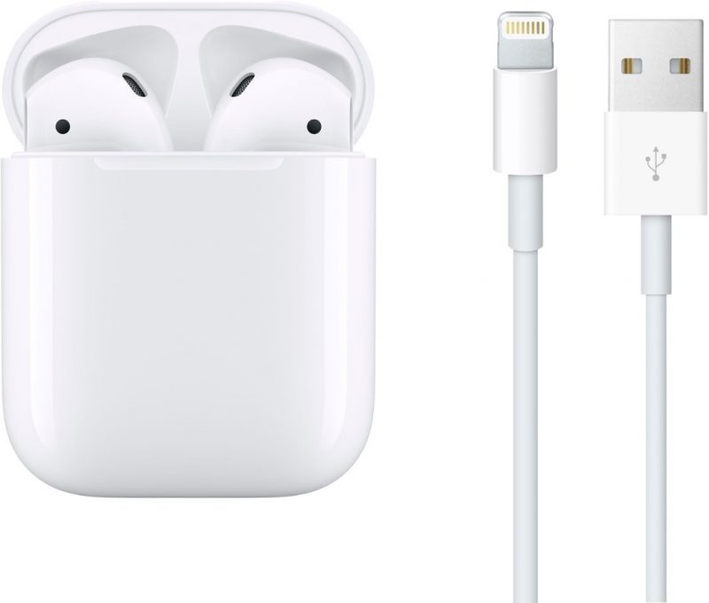 Apple - AirPods with Charging Case (2nd generation) - White - Image 6