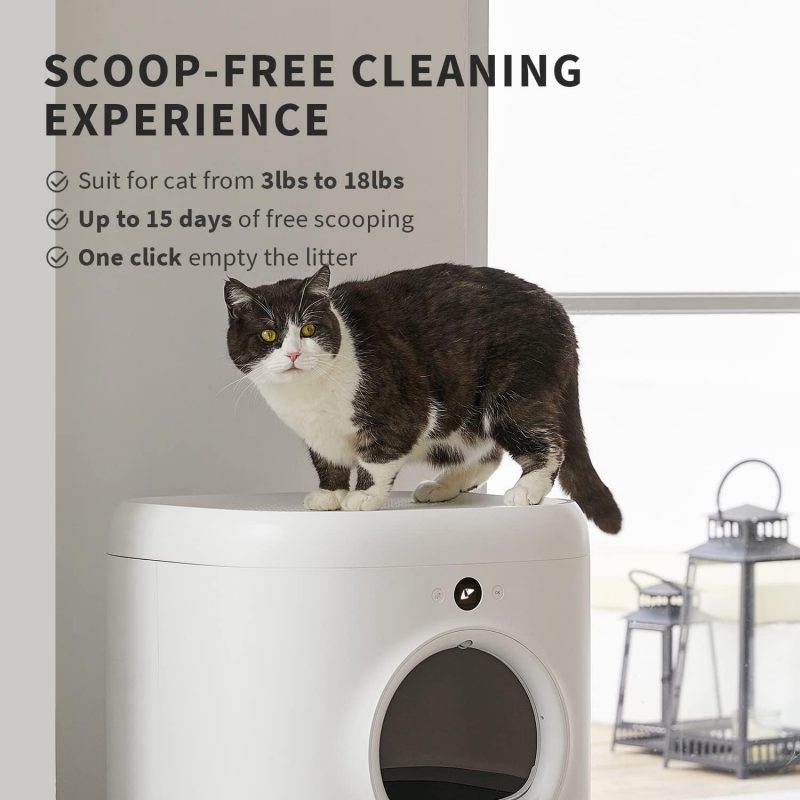 PETKIT PuraX Self-Cleaning Litter Box, Scooping Free and Automatic for Multiple Cats with Mat, xSecure/Odor Removal/APP Control - Image 6