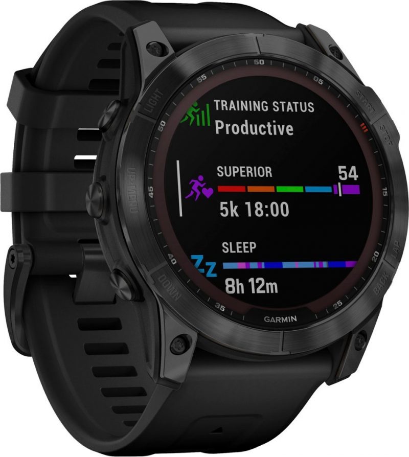 Garmin - fēnix 7X Sapphire Solar GPS Smartwatch 51 mm Fiber-reinforced polymer - Image 3