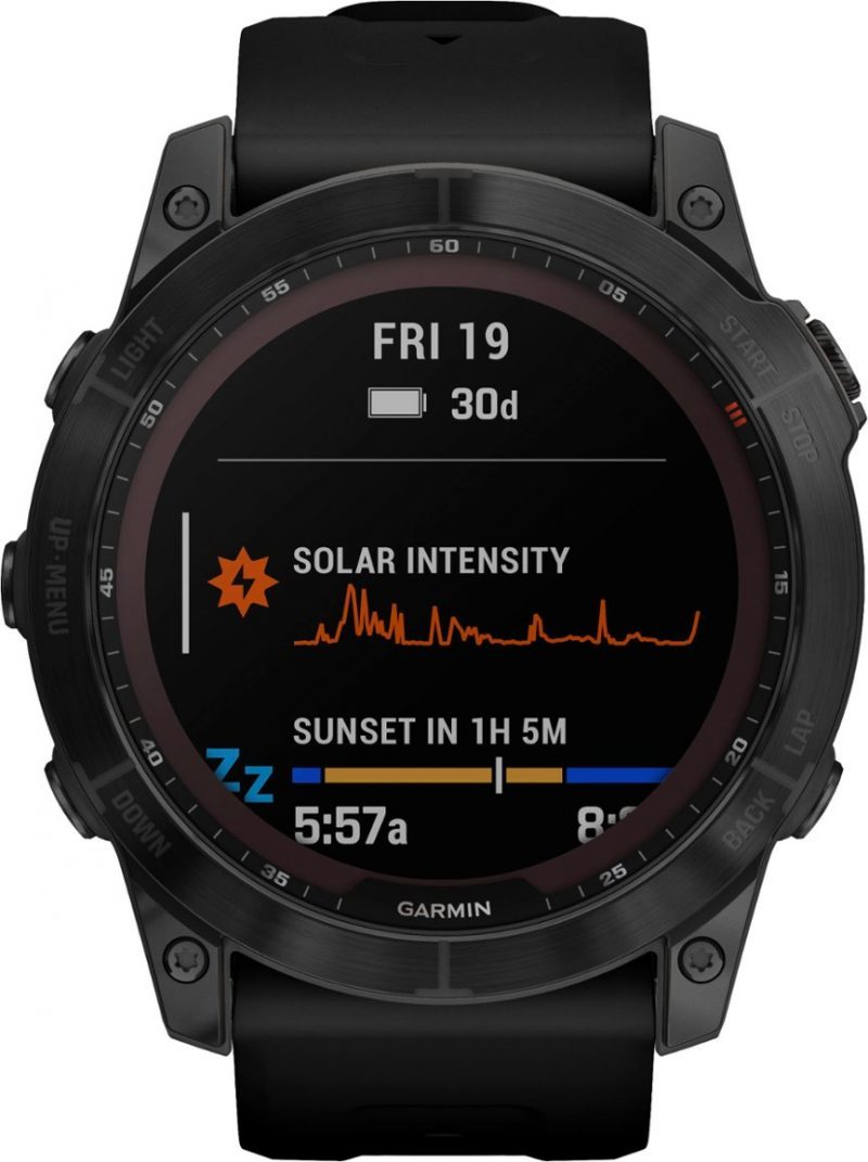 Garmin - fēnix 7X Sapphire Solar GPS Smartwatch 51 mm Fiber-reinforced polymer - Image 4