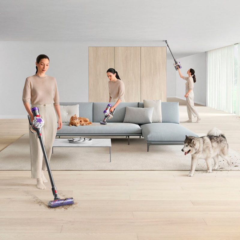 Dyson - V8 Cordless Vacuum with 6 accessories - Silver/Nickel - Image 2