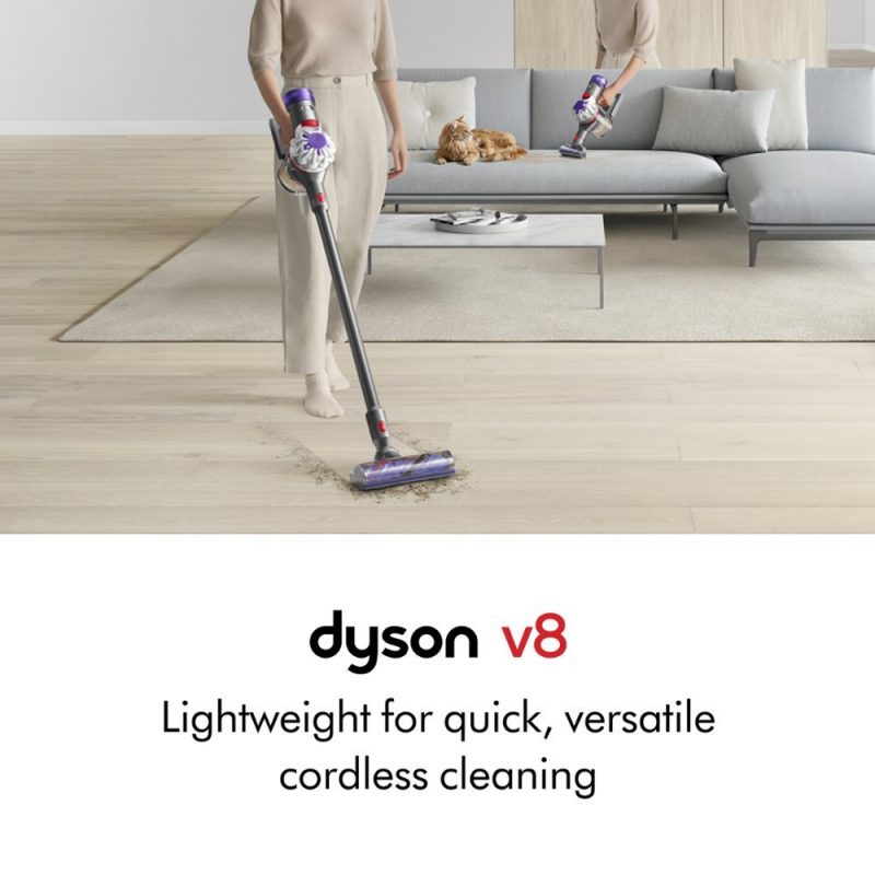 Dyson - V8 Cordless Vacuum with 6 accessories - Silver/Nickel - Image 16