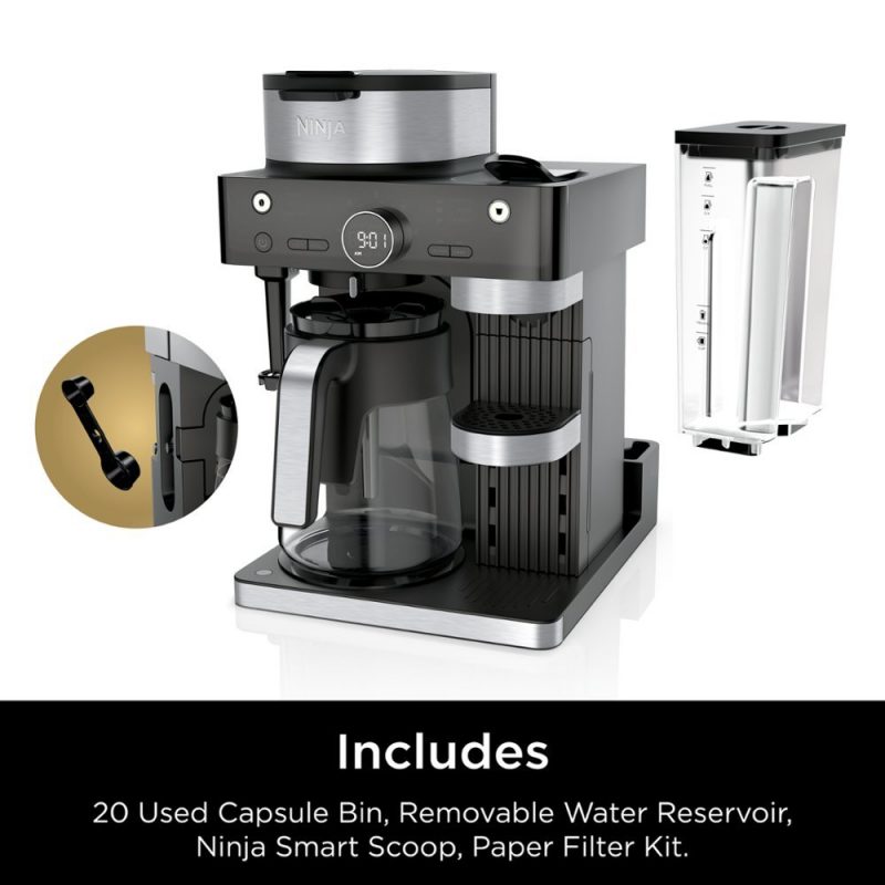 Ninja - Espresso & Coffee Barista System, Single Serve & Nespresso, with 12-Cup Carafe, 4 Styles with Ristretto - Black - Image 13