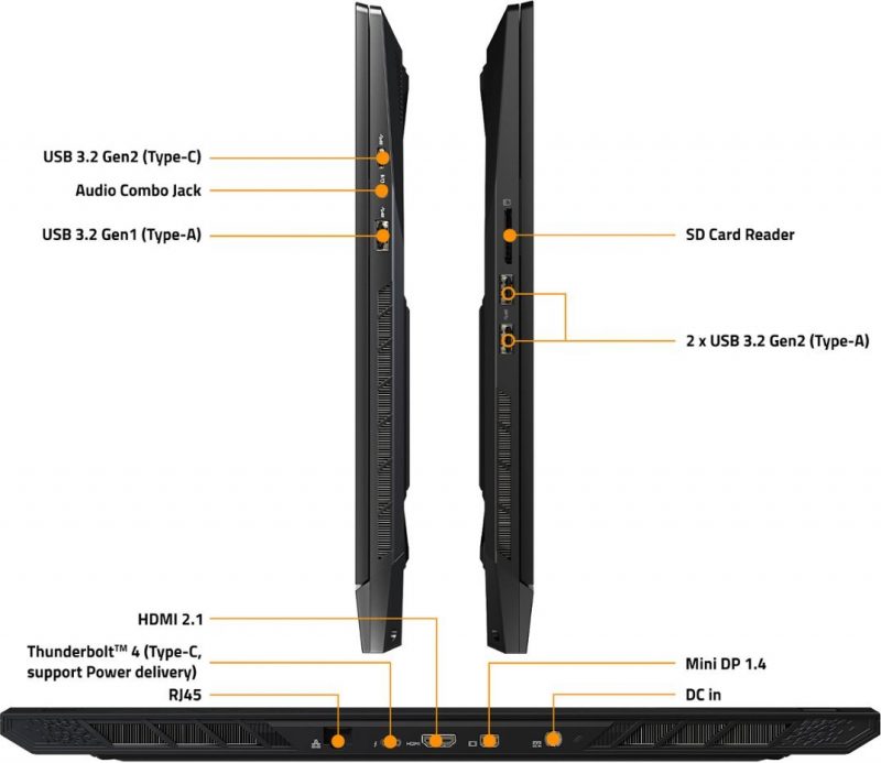 GIGABYTE - AORUS 17.3" 240Hz Gaming Laptop QHD - Intel i7-13700H with 16GB DDR5 - NVIDIA GeForce RTX 4070 - 1TB SSD - Black - Image 11