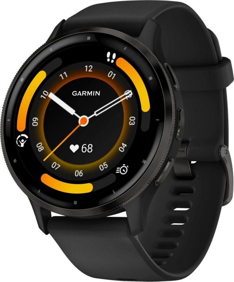 Garmin - Venu 3 GPS Smartwatch 45 mm Fiber-reinforced polymer - Stainless Steel