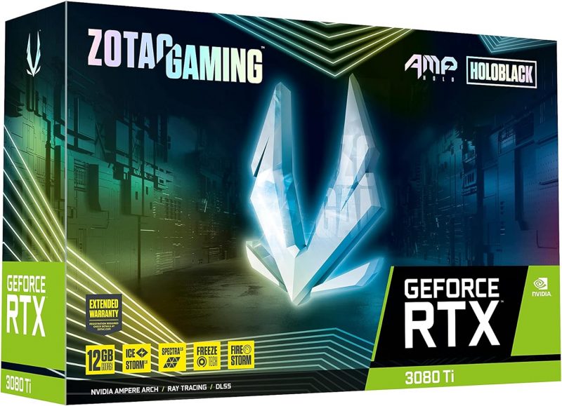 ZOTAC GAMING GeForce RTX™ 3080 Ti AMP Holo 12GB GDDR6X 384-bit 19 Gbps PCIE 4.0 Graphics Card - Image 9