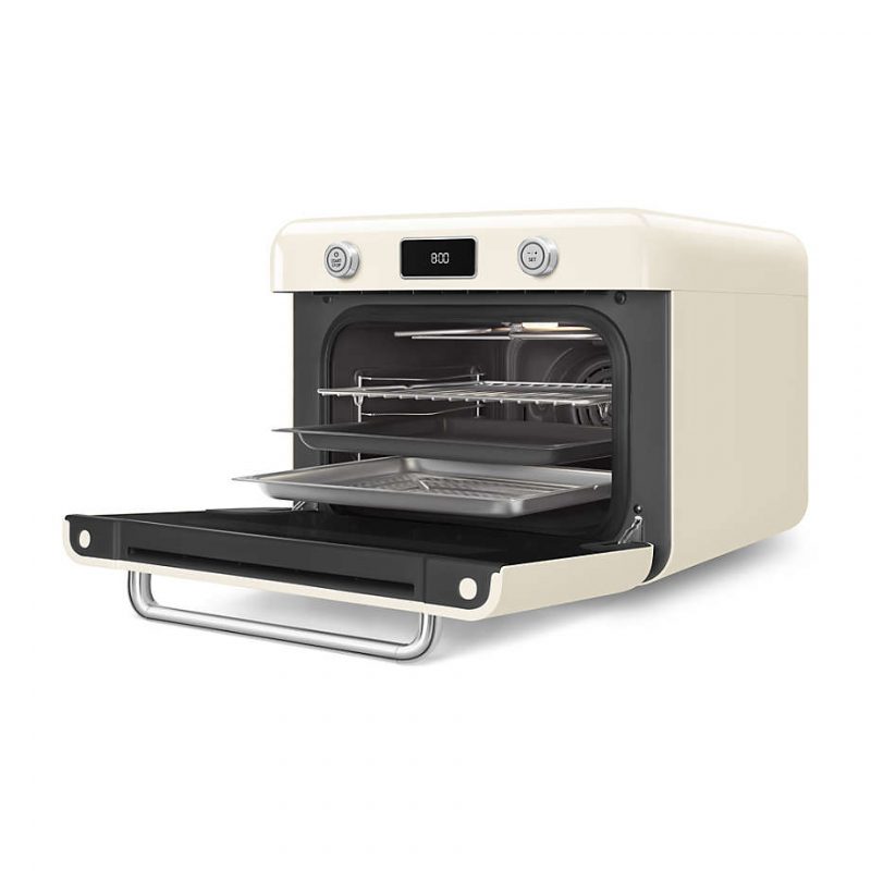 SMEG Cream Countertop Air Fry Oven With Steam - Image 3