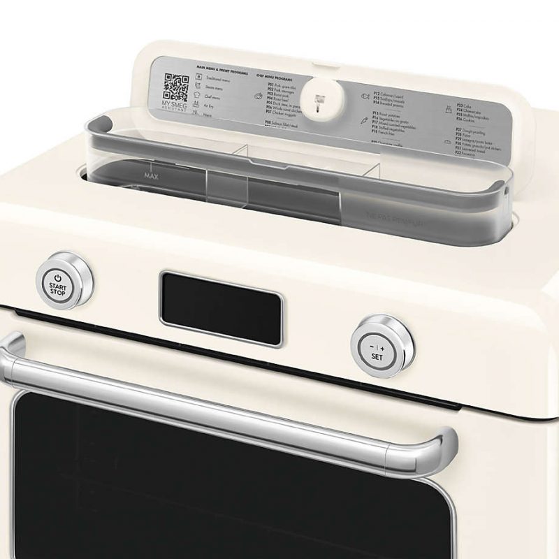 SMEG Cream Countertop Air Fry Oven With Steam - Image 6