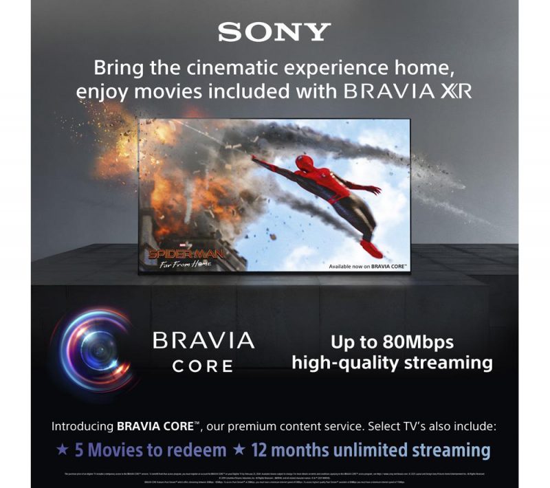 2023 SONY BRAVIA XR55A80JU 55′ Smart 4K Ultra HD HDR OLED TV with Google TV & Assistant - Image 8